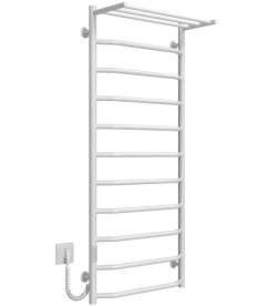 Електрична сушарка для рушників Deffi Трапеція з полицею П11 500х1200 ліве підключення WD03 білий C.TP.120.50.11.E.W.L.3