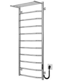 Электрический полотенцесушитель Deffi Трапеция с полкой П11 500х1200 правое подключение JD03 хром C.TP.120.50.11.E.C.R.1