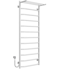 Электрический полотенцесушитель Deffi Трапеция с полкой П12 500х1300 левое подключение белый C.TP.130.50.12.E.W.L.5