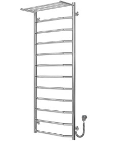 Электрический полотенцесушитель Deffi Трапеция с полкой П12 500х1300 правое подключение хром C.TP.130.50.12.E.C.R.5