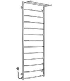 Електрична сушарка для рушників Deffi Трапеція з полицею П13 500х1400 ліве підключення хром C.TP.140.50.13.E.C.L.5