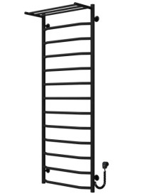 Электрический полотенцесушитель Deffi Трапеция с полкой П13 500х1400 правое подключение черный C.TP.140.50.13.E.B.R.5