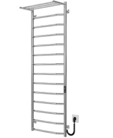 Электрический полотенцесушитель Deffi Трапеция с полкой П15 500х1500 правое подключение JD03 хром C.TP.150.50.15.E.C.R.1