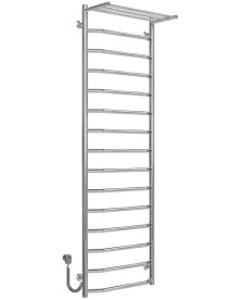 Электрический полотенцесушитель Deffi Трапеция с полкой П15 500х1600 левое подключение хром C.TP.160.50.15.E.C.L.5