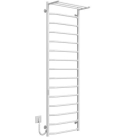 Электрический полотенцесушитель Deffi Трапеция с полкой П15 500х1600 левое подключение WD03 белый C.TP.160.50.15.E.W.L.3