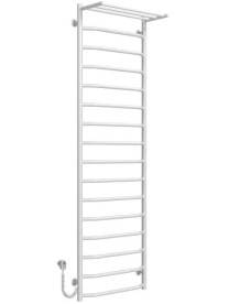 Электрический полотенцесушитель Deffi Трапеция с полкой П16 500х1700 левое подключение белый C.TP.170.50.16.E.W.L.5