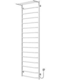 Електрична сушарка для рушників Deffi Трапеція з полицею П16 500х1700 праве підключення білий C.TP.170.50.16.E.W.R.5