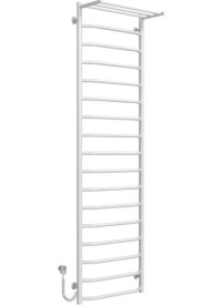 Электрический полотенцесушитель Deffi Трапеция с полкой П17 500х1800 левое подключение белый C.TP.180.50.17.E.W.L.5
