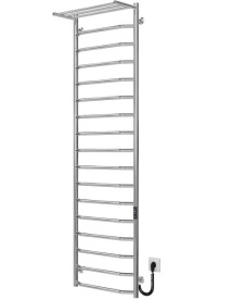 Электрический полотенцесушитель Deffi Трапеция с полкой П17 500х1800 правое подключение JD03 хром C.TP.180.50.17.E.C.R.1