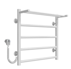 Електрична сушарка для рушників Deffi Терма П5 500х500 ліве підключення білий C.TE.50.50.5.E.W.L.5