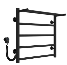 Электрический полотенцесушитель Deffi Терма П5 500х500 левое подключение черный C.TE.50.50.5.E.B.L.5