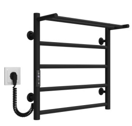 Електрична сушарка для рушників Deffi Терма П5 500х500 ліве підключення JD03 чорний C.TE.50.50.5.E.B.L.1