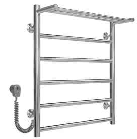 Электрический полотенцесушитель Deffi Терма П6 500х600 левое подключение хром C.TE.60.50.6.E.C.L.5