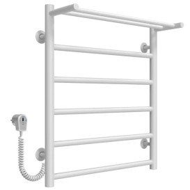 Электрический полотенцесушитель Deffi Терма П6 500х600 левое подключение белый C.TE.60.50.6.E.W.L.5