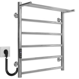 Электрический полотенцесушитель Deffi Терма П6 500х600 левое подключение JD03 хром C.TE.60.50.6.E.C.L.1