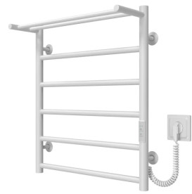 Электрический полотенцесушитель Deffi Терма П6 500х600 правое подключение WD03 белый C.TE.60.50.6.E.W.R.3