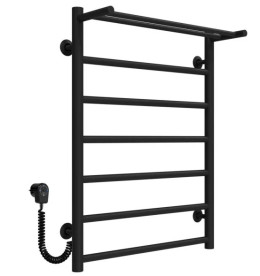 Электрический полотенцесушитель Deffi Терма П7 500х700 левое подключение черный C.TE.70.50.7.E.B.L.5