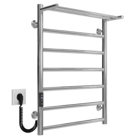 Электрический полотенцесушитель Deffi Терма П7 500х700 левое подключение JD03 хром C.TE.70.50.7.E.C.L.1