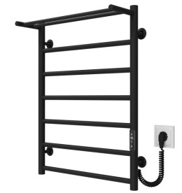 Електрична сушарка для рушників Deffi Терма П7 500х700 праве підключення JD03 чорний C.TE.70.50.7.E.B.R.1