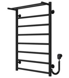 Электрический полотенцесушитель Deffi Терма П8 500х800 правое подключение черный C.TE.80.50.8.E.B.R.5
