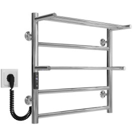 Электрический полотенцесушитель Deffi Терма Плюс П5 500х500 левое подключение JD03 хром C.TA.50.50.5.E.C.L.1