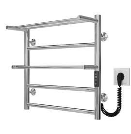 Электрический полотенцесушитель Deffi Терма Плюс П5 500х500 правое подключение JD03 хром C.TA.50.50.5.E.C.R.1