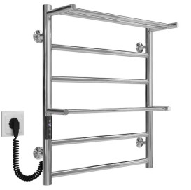 Електрична сушарка для рушників Deffi Терма Плюс П6 500х600 ліве підключення JD03 хром C.TA.60.50.6.E.C.L.1