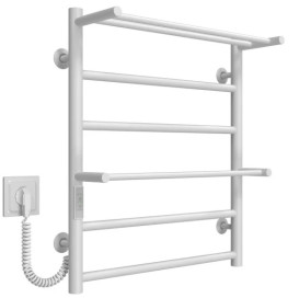 Електрична сушарка для рушників Deffi Терма Плюс П6 500х600 ліве підключення WD03 білий C.TA.60.50.6.E.W.L.3