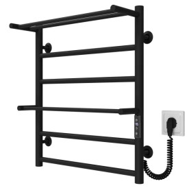 Електрична сушарка для рушників Deffi Терма Плюс П6 500х600 праве підключення JD03 чорний C.TA.60.50.6.E.B.R.1