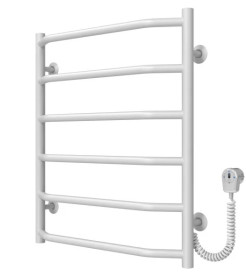 Електрична сушарка для рушників Deffi Трапеція П6 500х600 праве підключення EF16 білий D.TR.60.50.6.E.W.R.5