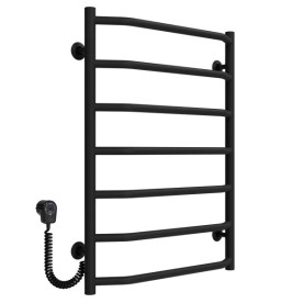 Электрический полотенцесушитель Deffi Трапеция П7 500х700 левое подключение EF16 черный D.TR.70.50.7.E.B.L.5