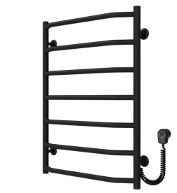 Электрический полотенцесушитель Deffi Трапеция П7 500х700 правое подключение EF16 черный D.TR.70.50.7.E.B.R.5