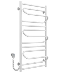 Электрический полотенцесушитель Deffi Вилла 500х1000 левое подключение белый C.VP.100.50.E.W.R.5