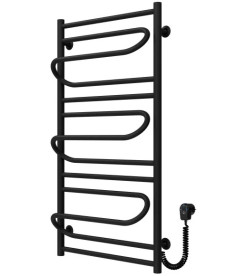 Електрична сушарка для рушників Deffi Вілла 500х1000 праве підключення чорний C.VP.100.50.E.B.L.5