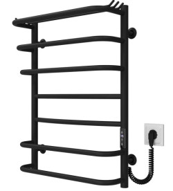 Электрический полотенцесушитель Deffi Юность П7 400х700 правое подключение JD03 черный C.YU.70.40.7.E.B.R.1