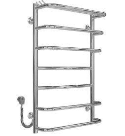 Електрична сушарка для рушників Deffi Юність П7 400х800 ліве підключення хром C.YU.80.40.7.E.C.L.5