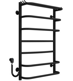 Электрический полотенцесушитель Deffi Юность П7 400х800 левое подключение черный C.YU.80.40.7.E.B.L.5