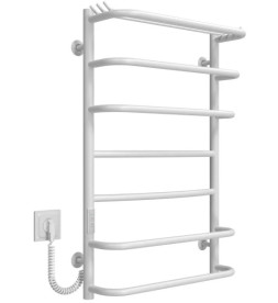 Электрический полотенцесушитель Deffi Юность П7 400х800 левое подключение WD03 белый C.YU.80.40.7.E.W.L.3