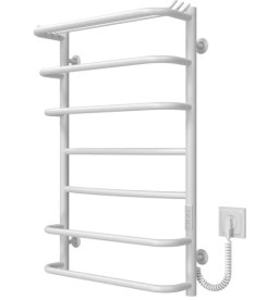 Электрический полотенцесушитель Deffi Юность П7 400х800 правое подключение WD03 белый C.YU.80.40.7.E.W.R.3
