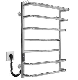 Електрична сушарка для рушників Deffi Юність П7 500х700 ліве підключення JD03 хром C.YU.70.50.7.E.C.L.1