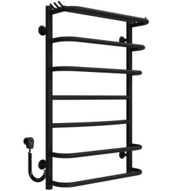 Електричний сушарка для рушників Deffi Юність П7 500х800 ліве підключення чорний C.YU.80.50.7.E.B.L.5