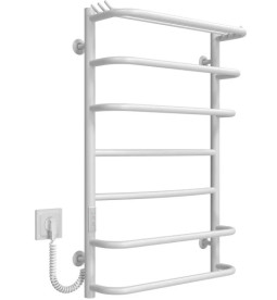 Электрический полотенцесушитель Deffi Юность П7 500х800 левое подключение WD03 белый C.YU.80.50.7.E.W.L.3