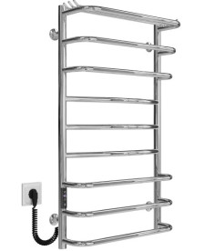 Электрический полотенцесушитель Deffi Юность П9 500х900 левое подключение JD03 хром C.YU.90.50.9.E.C.L.1