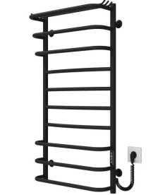 Електрична сушарка для рушників Deffi Юність П10 500х1000 праве підключення JD03 чорний C.YU.100.50.10.E.B.R.1