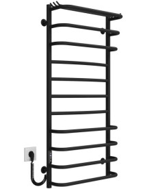 Электрический полотенцесушитель Deffi Юность П11 500х1100 левое подключение JD03 черный C.YU.110.50.11.E.B.L.1