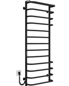 Електрична сушарка для рушників Deffi Юність П13 500х1300 ліве підключення JD03 чорний C.YU.130.50.13.E.B.L.1