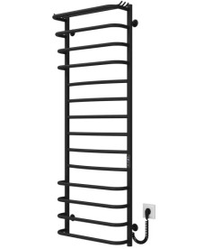 Електрична сушарка для рушників Deffi Юність П14 500х1400 праве підключення JD03 чорний C.YU.140.50.14.E.B.R.1