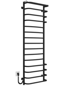 Электрический полотенцесушитель Deffi Юность П15 500х1500 левое подключение JD03 черный C.YU.150.50.15.E.B.L.1