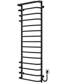 Електричне сушіння для рушників Deffi Юність П15 500х1500 праве підключення JD03 чорний C.YU.150.50.15.E.B.R.1