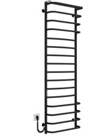 Электрический полотенцесушитель Deffi Юность П16 500х1600 левое подключение JD03 черный C.YU.160.50.16.E.B.L.1